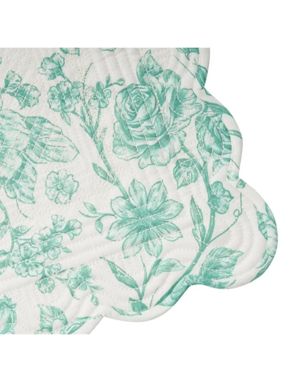 The Pioneer Woman Home Green Kitchen Linens Agatha Quilted Floral Placemats